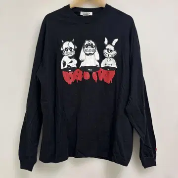 BEFTEY 블랙 롱 슬리브 T셔츠