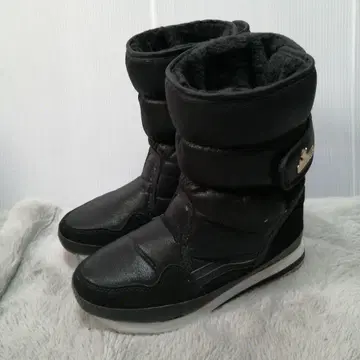 RUBBER DUCK 블랙 스노우 부츠 25