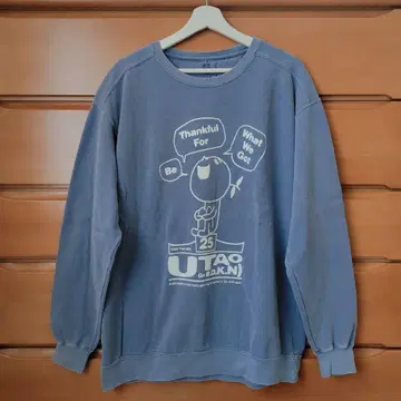 유즈 우타오 유즈타로 맨투맨 트레이닝복 블루 파랑 L 사이즈