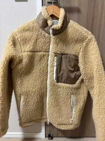 DESCENTE 플리스 자켓 XS 베이지