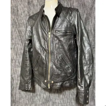 Golden Goose 별 스터드 카프 레더 라이더 자켓