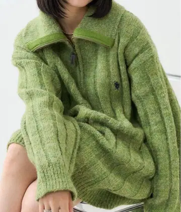 FREAK'S STORE US POLO ASSN 하프 지퍼 니트