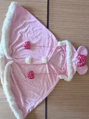디즈니 리조트 미니 마우스풍 후드 부착 케이프