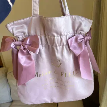 메종 드 플뢰르 더블 리본 원피스 핑크