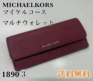 MICHAEL KORS 버건디 멀티 지갑