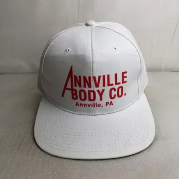 [ USA 모자 ] ANNVILLE BODY 빈티지 6 패널 캡 화이트