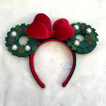 디즈니 머리띠 크리스마스 리스 2024