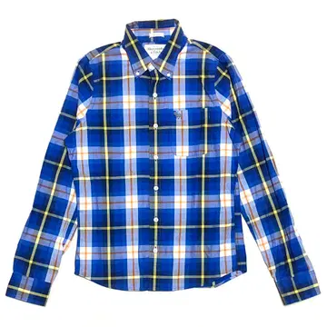 미착용 아바클로 헤라지카 체크 긴팔 버튼 다운 셔츠