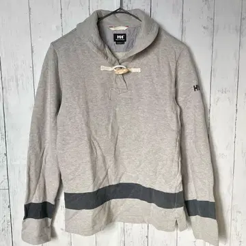 헬리한센 숄카라 맨투맨 토글 면 100% 그레이 S