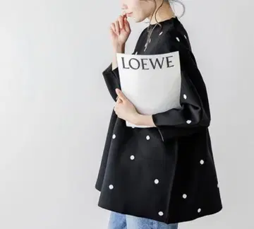 Lajour 도트 페플럼 3D 니트 일본제