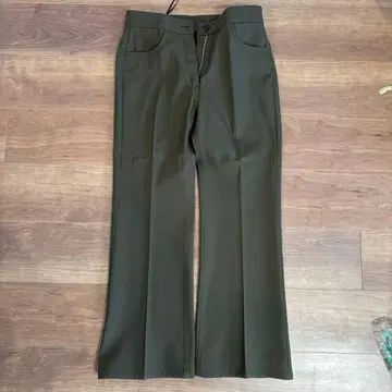 [ JIL SANDER ] 올리브 플레어 팬츠 34