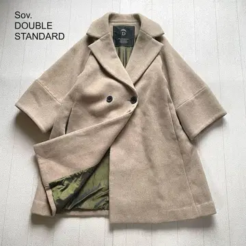 Sov. 더블 스탠다드 클로징 캐시미어 혼방 울 코트 F