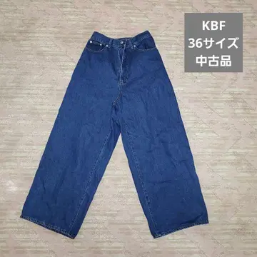 KBF 데님 팬츠 바지 와이드 팬츠