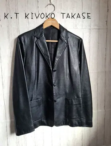 K.T Kivoko Takase 블랙 가죽 자켓
