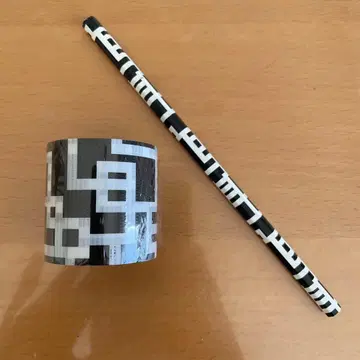 헝겊 가방 굿즈 G 패턴 테이프 연필