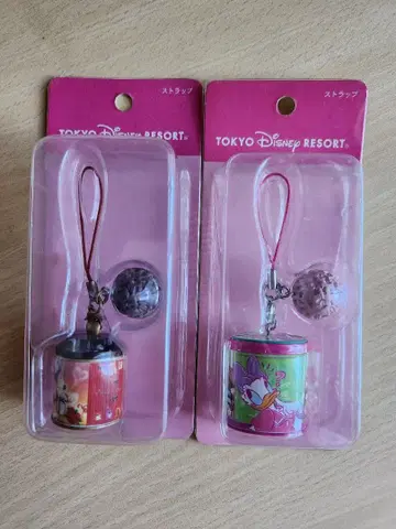 새상품 1 도쿄 디즈니랜드 - 미키&데이지 스트랩 세트 미사용