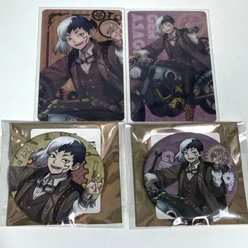 Dr.STONE 투링 아사기리 겐 캔뱃지 클리어 카드