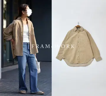 새상품급 FRAMeWORK 프레임워크 썸머콜 LONG 셔츠