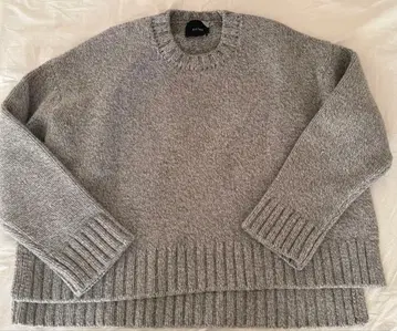 ATON 그레이 니트 스웨터 사이즈 02