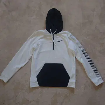 Nike 후드 부착 트레이닝복 화이트/네이비