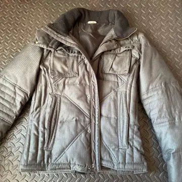 A.S.M. 그레이 퀼팅 다운 자켓