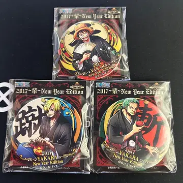 ONE PIECE 루피 조로 상디 동료 캔뱃지 3개 세트
