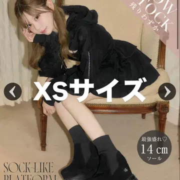 michellMacaron 미셸 마카롱 삭스 라이크 통굽 부츠 XS