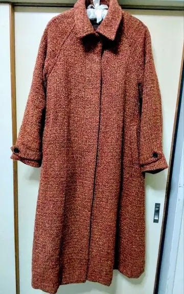 아즈르 롱 코트 S 사이즈 새상품급 오렌지 브라운