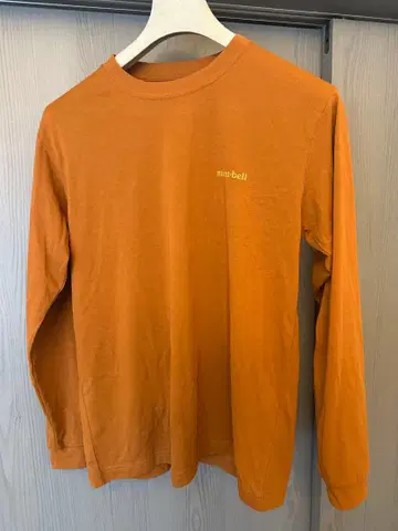 mont-bell 오렌지 긴팔 티셔츠