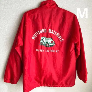 기모 점퍼 빨간색 레드 로고 남성용