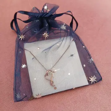 하트 모양 핑크 골드 목걸이 데이트