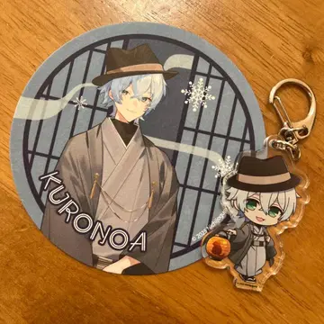 크로노아 일상조 교토 타워 일본 의류 아크릴 키링 코스터 세트