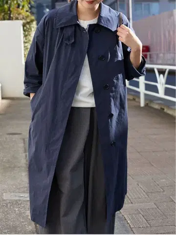 새상품 택 포함 저널 스탠다드 CP 타프타 발라칼라 코트 네이비