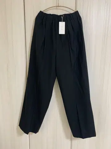 [카구레] 스트레이트 이지 트라우저 (블랙)