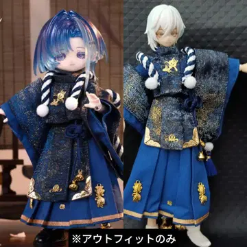 come4free 인형용 아웃핏 일체 세트 귀해청조