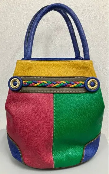 SILVANO BIAGINI 멀티 컬러 가죽 핸드백