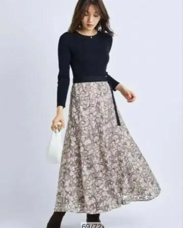 JUSGLITTY 배색 도킹 원피스