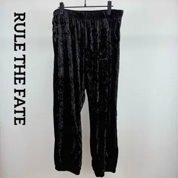 룰 더 페이트 RULE THE FATE 벨로아 트랙 팬츠 블랙