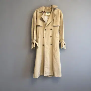 ozoc 베이지 더블 브레스트 트렌치코트 36
