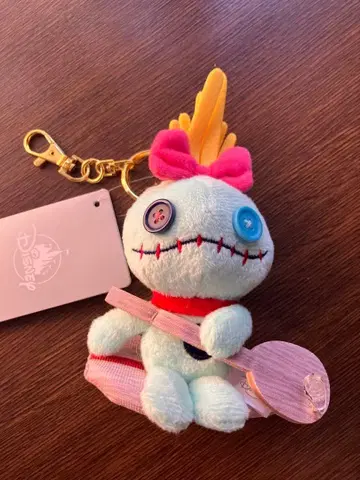 디즈니 스토어 스크램프 플러시 키체인 키링 스티치