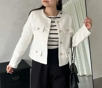 prose verse 골드 버튼 트위드 자켓 M