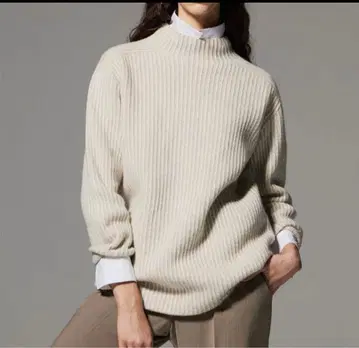 띠어리 WARM CASH BICOLOR MOCK NK