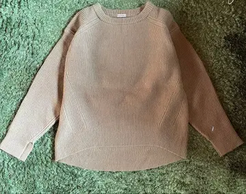 DRESSTERIOR 베이지 리브 스웨터