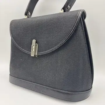 블랙 플랩식 핸드백