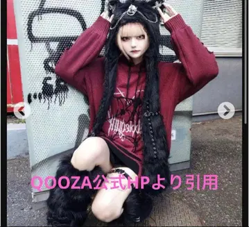 퍼 체인 디자인 머플러 곰돌이 귀 퍼 햇 QOOZA