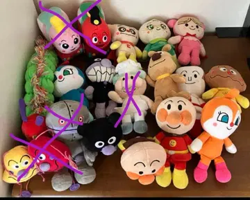 호빵맨 봉제 인형 12체 애벌레