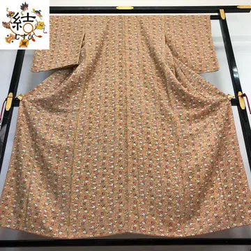 MK-1082 코몬 꽃무늬 크레이프 원단 근위 감색