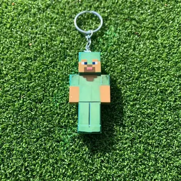 마인크래프트 피규어 키체인 [레어] 스티브 다이아몬드