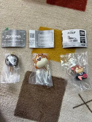 주토피아 캡슐 토이 3개 세트