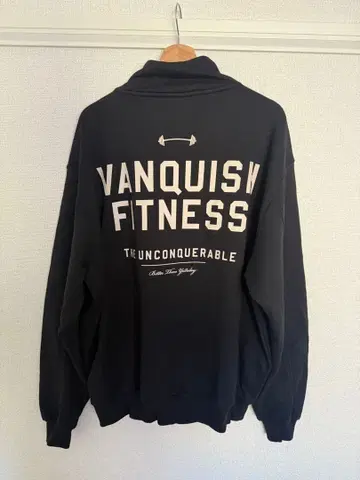 VANQUISH 블랙 하프 지퍼 맨투맨 세트